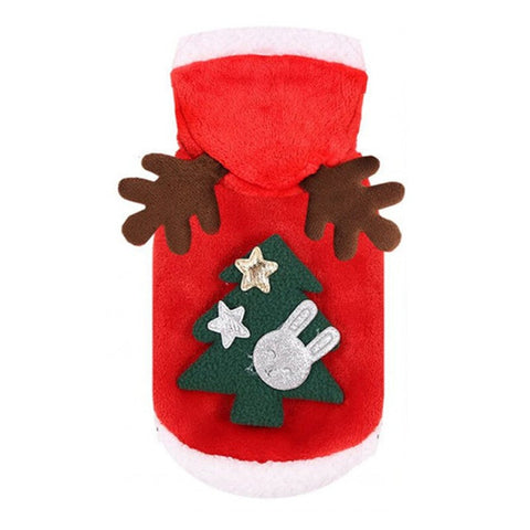 Pet Christmas Winter Clothes Cosplay Costume Hoodie Jacket Cute Cat Puppy Outfit Dog Costumes
