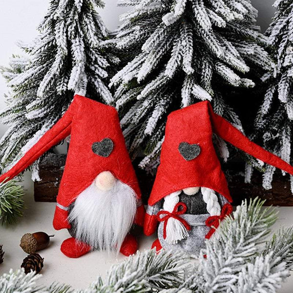 Christmas Decorations Faceless Doll Ornament Male Female
