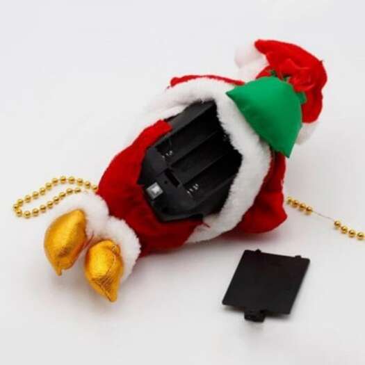 Christmas Decorations Gift Electric Ladder Santa Claus Party Music Toy Without Battery Seasonal Decorations