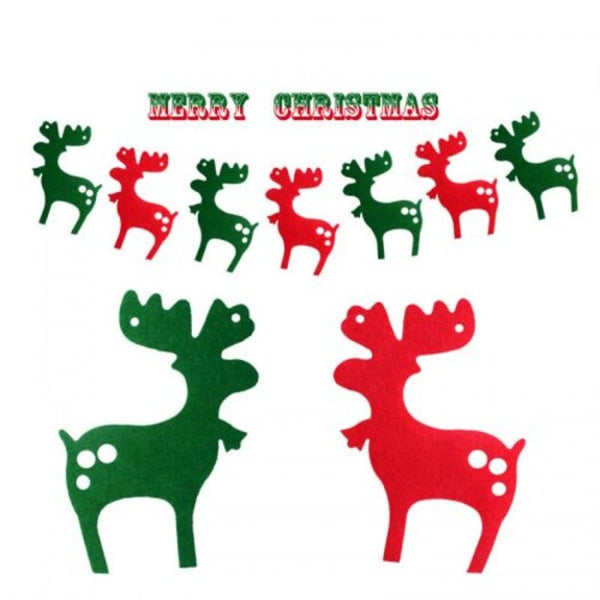 Christmas Hanging Decorations Pull Flags Merry Xmas Deer Tree Letter Socks Decoracion G Seasonal Decorations