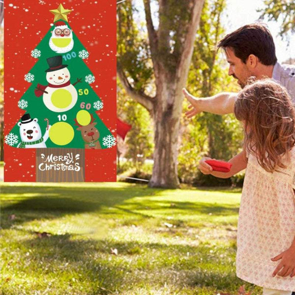 Outdoor Christmas Decorations Beanbag Throwing Kids Game Party Decorations