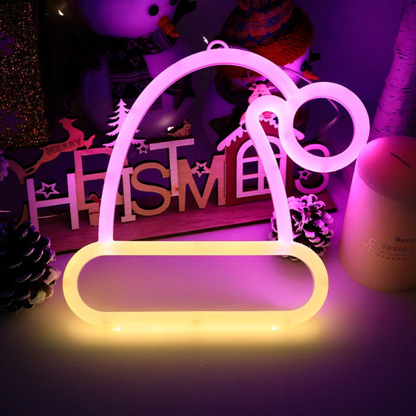 Christmas Neon Sign Night Light Led Decoration Plaques & Signs