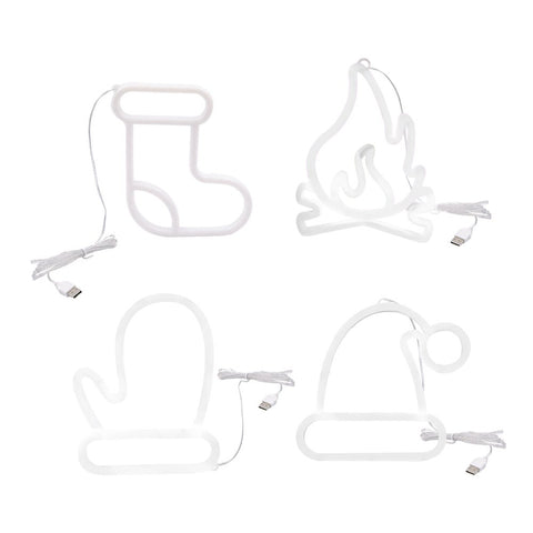 Christmas Neon Sign Night Light Led Decoration Plaques & Signs