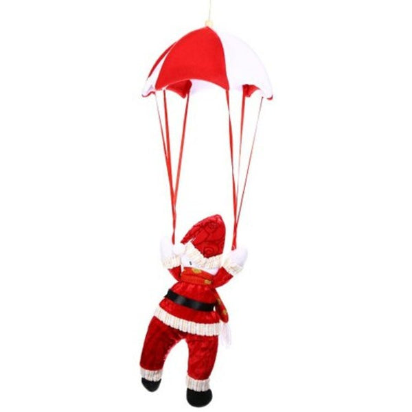 Christmas Parachute Hanging Decoration Red Seasonal Decorations