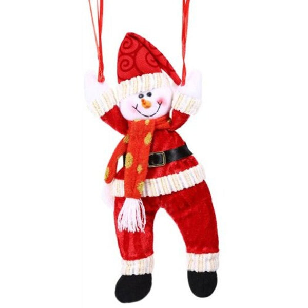 Christmas Parachute Hanging Decoration Red Seasonal Decorations