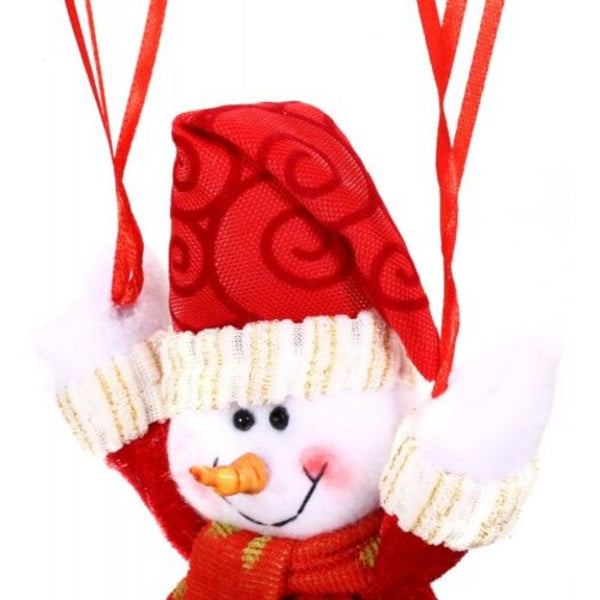 Christmas Parachute Hanging Decoration Red Seasonal Decorations