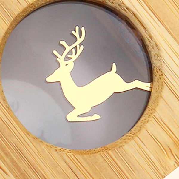 Christmas Party Projector Night Lamp Wood Cube Light Led Night Lights