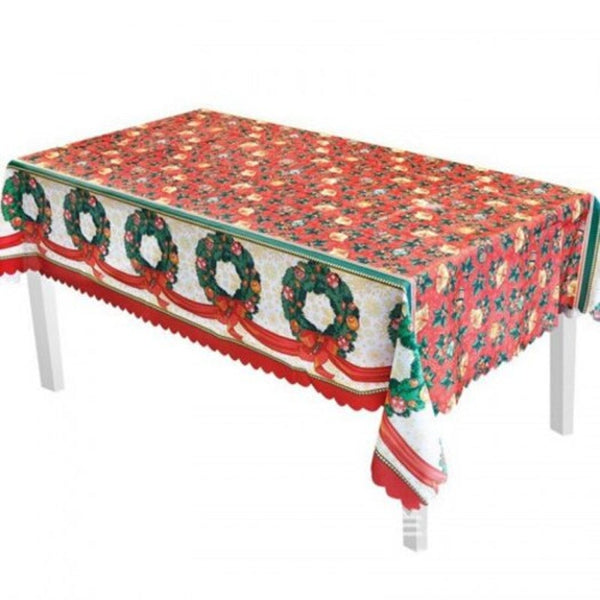 Christmas Party Decoration Fabric Printing Tablecloth Multi B