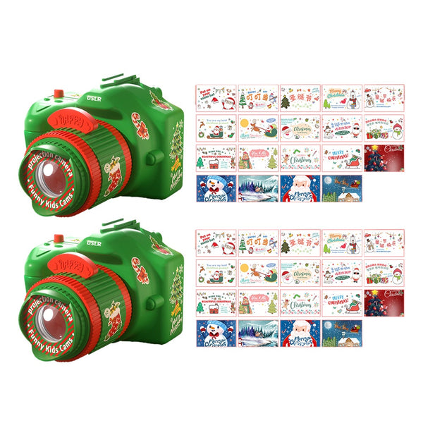 Christmas Projection Toys Children Cartoon Light Up Santa Claus Pattern Games Seasonal Decorations