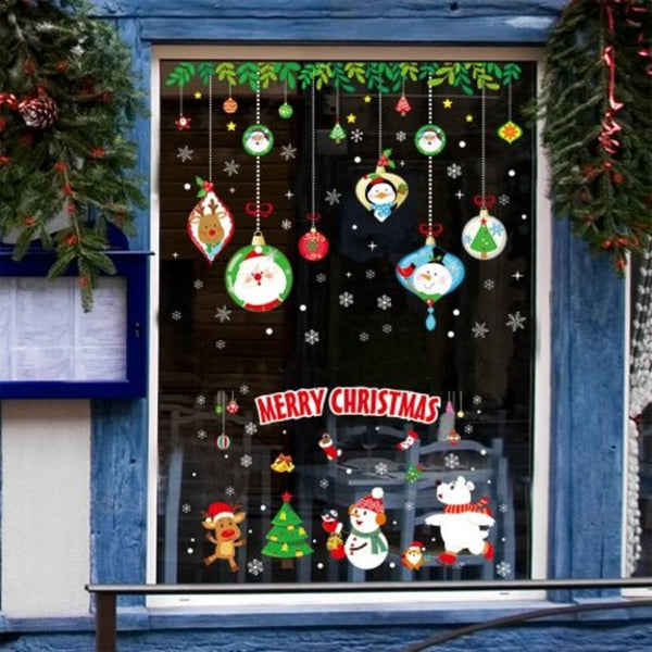 Christmas Pvc Window Wall Sticker Multi