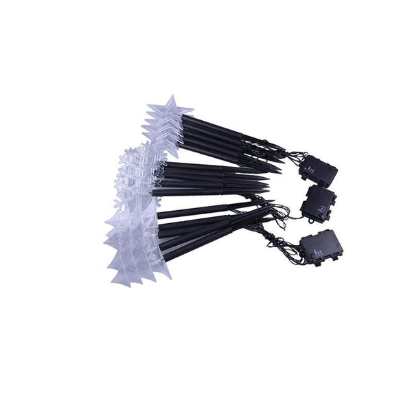 5Pcs Christmas Lights Led Solar Landscape Plug Star Tree Snowflake Outdoor Lawn Decor Decorative Lighting