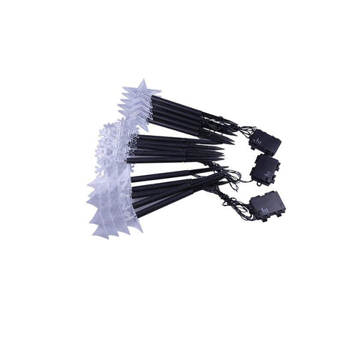 5Pcs Christmas Lights Led Solar Landscape Plug Star Tree Snowflake Outdoor Lawn Decor Decorative Lighting