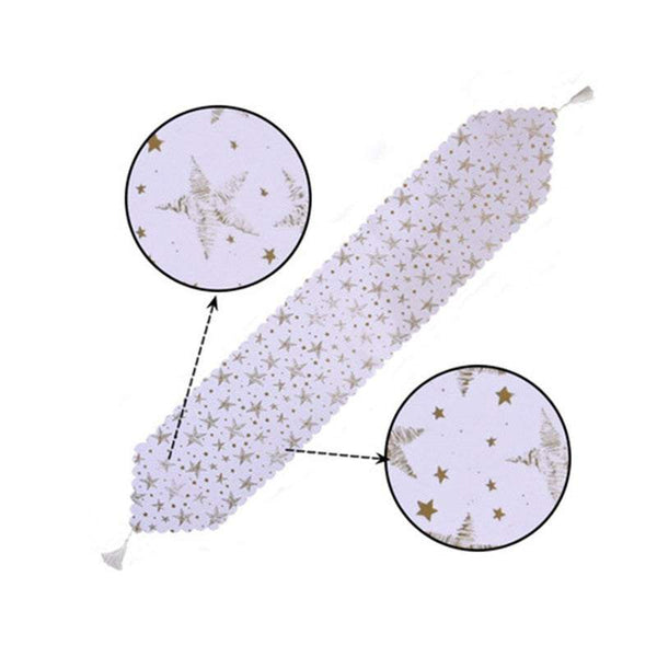Tablecloths Trees Or Stars Christmas Runner Decor Table Runners