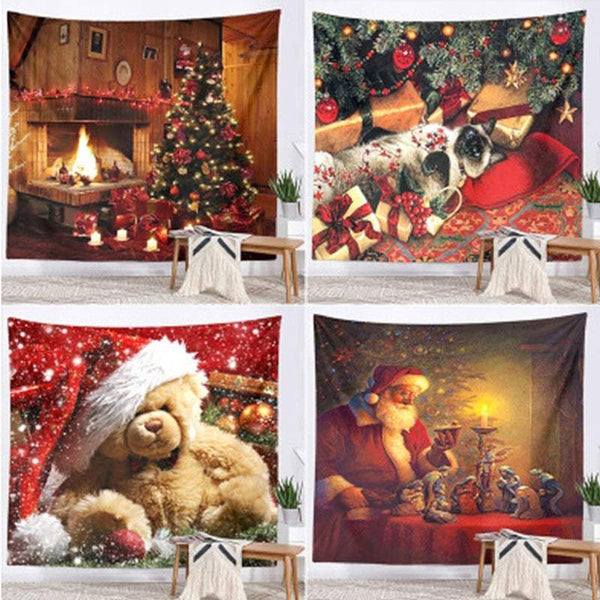 Wall Hangings Tapestries Christmas Tapestry Home Party Decoration Festive