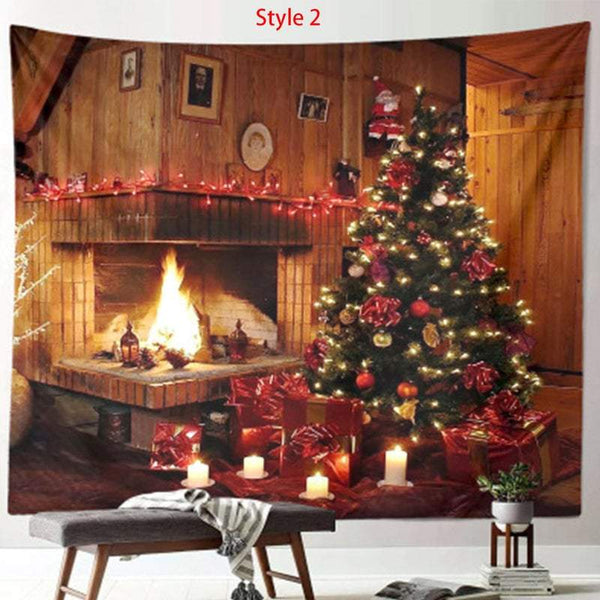 Wall Hangings Tapestries Christmas Tapestry Party Decoration Festive Seasonal Decorations
