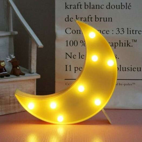 Christmas Tree Cloud Star Moon Led 3D Light Kids Gift For Baby Children Bedroom Lamp Decoration Yellow