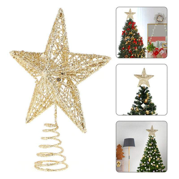Christmas Tree Decorations Top Sparkles Star Topper Seasonal Decorations