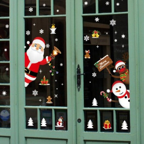 Christmas Window Glass Snowflake Sticker Sk9241 Multi A