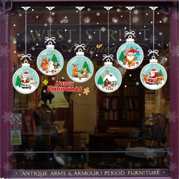 Christmas Window Stickers Hanging Ball Decal Xmas Decorations 20 28 Inch