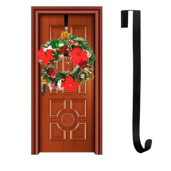Christmas Front Door Removable Wreath Hook Hanger Seasonal Decorations