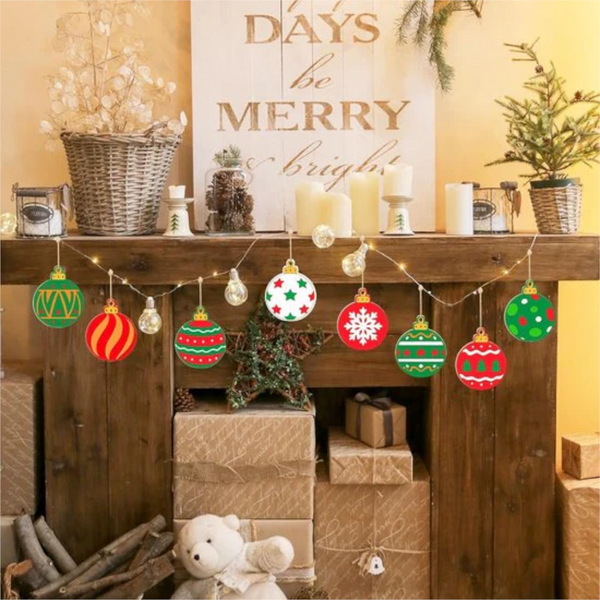Christmas Decorations Ornaments Diy Gifts Wooden Party Seasonal Decorations
