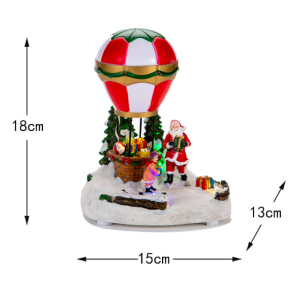 Christmas Led Light Up Music House Decorative Snow With Sound Creative Gift And Holiday Decoration Seasonal Decorations