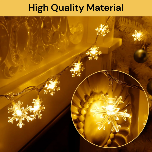 Christmas Lights Snowflake Indoor String Led Party Decorations Seasonal Decorations