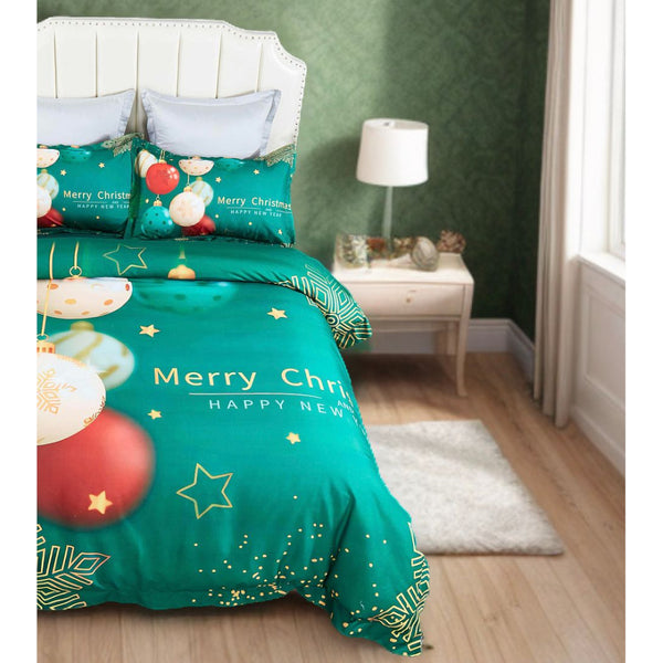 Christmas New Year Quilt Cover Set King Size Quilt Covers