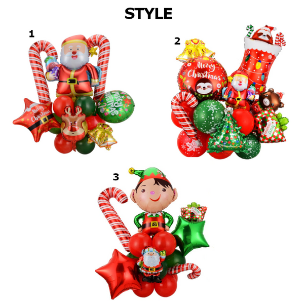 Christmas Party Foil Balloons Set