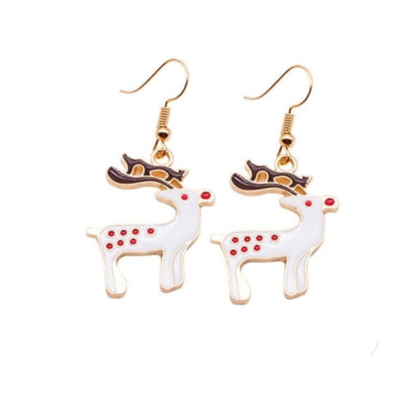 Veile Studios Christmas Pendant Santa Snowman Tree Snowflake Gift Earrings