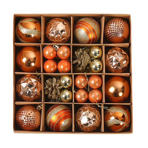 6Cm Christmas Tree Ball Hanging Decor Electroplating Painted Multi-Style