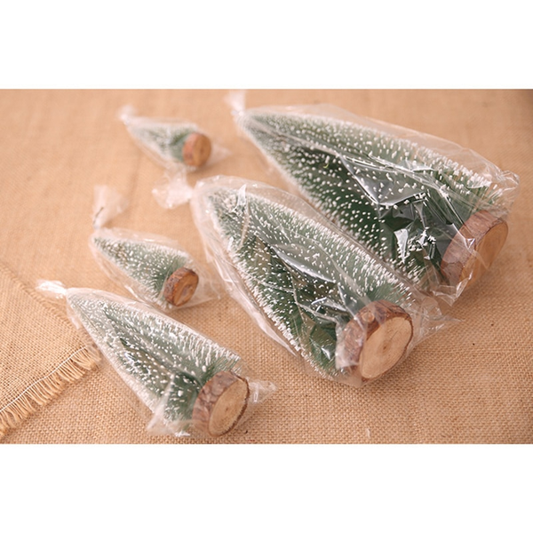 Snow Small Fir Cedar Pine Christmas Tree Table Decoration Ornaments Accessories Seasonal Decorations