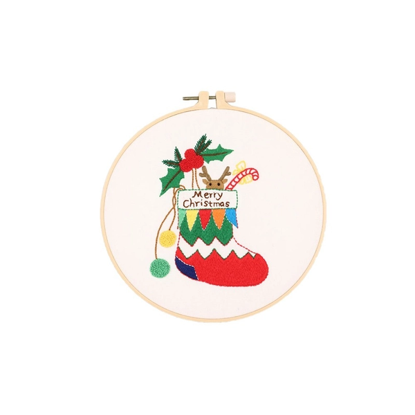 Christmas Diy Cross Stitch Embroidery Starter Kit Set For Beginners Cross Stitch Kits