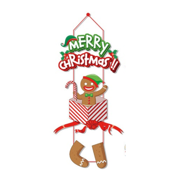 Christmas Door Hanger New Year Party Pendants Decoration For Home