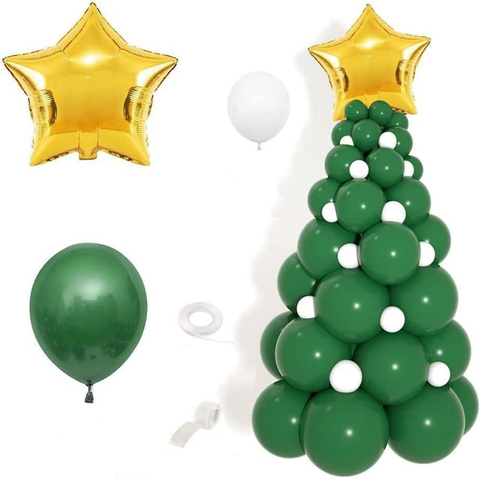 Christmas Garland Arch Tree Balloons Set Party Decorations