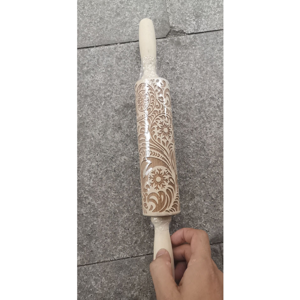 Christmas Snowflake Boho Mandala Printed Rolling Pin Rolling Pins