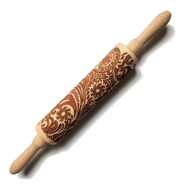 Christmas Snowflake Boho Mandala Printed Rolling Pin Rolling Pins