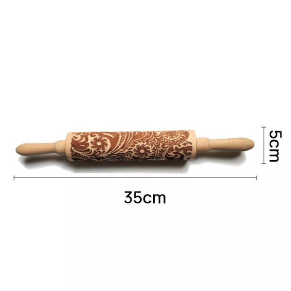 Christmas Snowflake Boho Mandala Printed Rolling Pin Rolling Pins