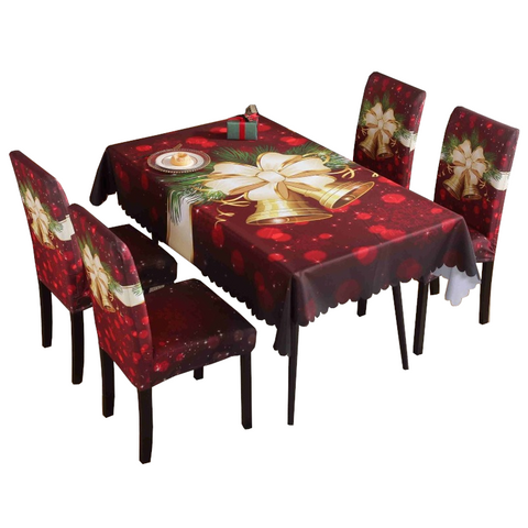 Christmas Tablecloths Chair Covers Party Decorations
