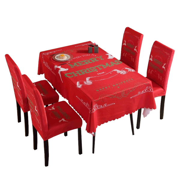 Christmas Tablecloths Chair Covers Party Decorations Seasonal Decorations