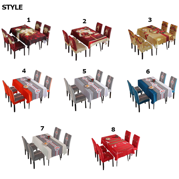 Christmas Tablecloths Chair Covers Party Decorations Seasonal Decorations