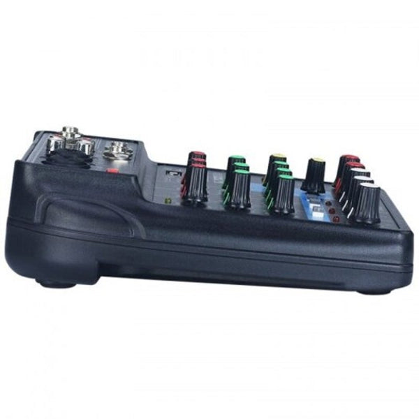 Chuanshengzhe Tu04 Household Amplifier Bluetooth Mixer With Usb Cable Black