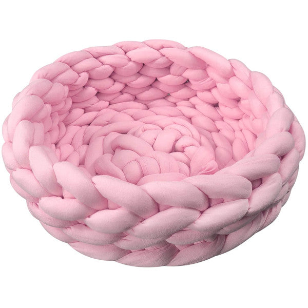 Chunky Knit Pet Bed For Dogs Or Cats