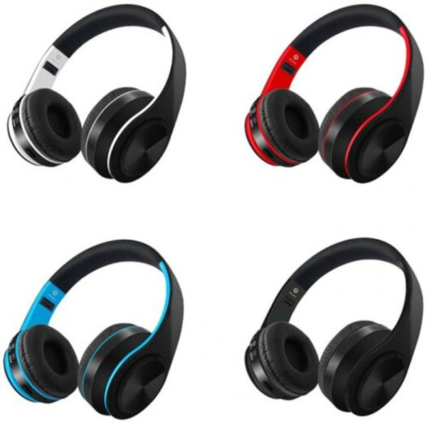 D422 Headband Bluetooth Headset Foldable Sports Headphone Black Headsets