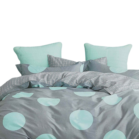 Fabric Fantastic Circles Super King Size Duvet Quilt Cover Set Quilt Covers