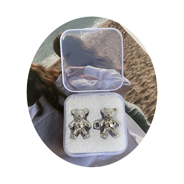 Teddy Bear Pin Belt For Snug Jeans Female Ornament Invisible Ornaments Belt Buckles