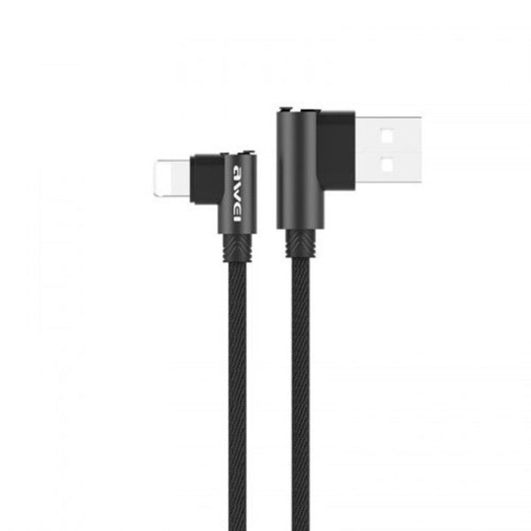 Cl 93 Usb 2.4A Double Elbow Data Cable For 8 Pin Devices Black Other