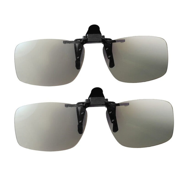 Cl01 Clip On Passive 3D Glasses Circular Polarized Lenses For Tv Real Cinemas Sony Panasonic