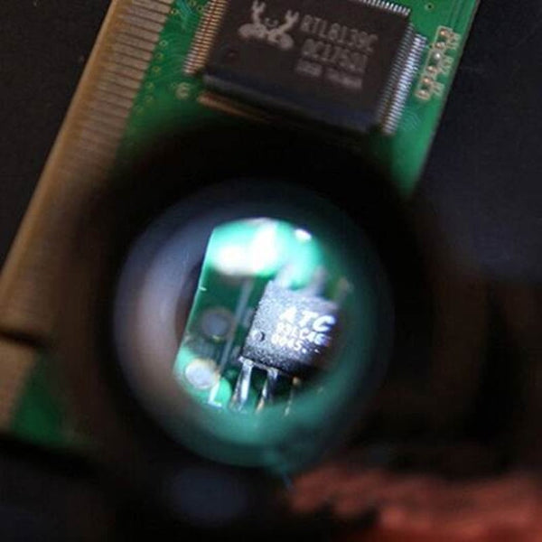 Classic 20 Times High Definition Magnifying Glass Precision Instrument Repair Maintenance Double Glasses Wearing Magnifier Black Low Vision Magnifiers