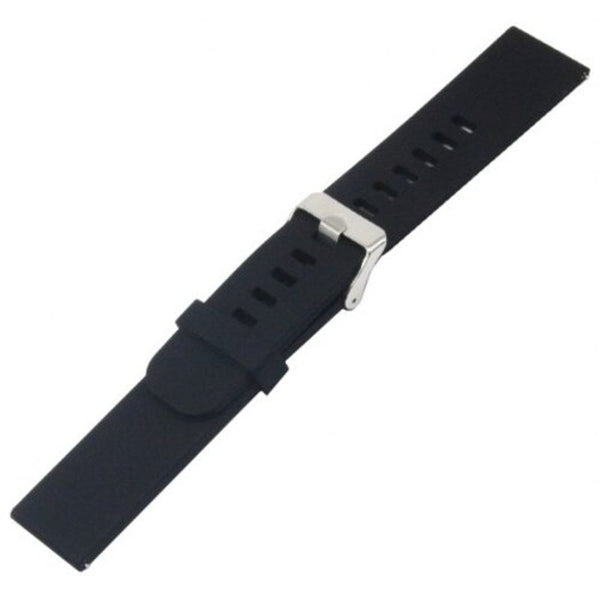 Classic Watch Replacement Soft Silicone Bands Strap For Amazfit Black Watch Bands
